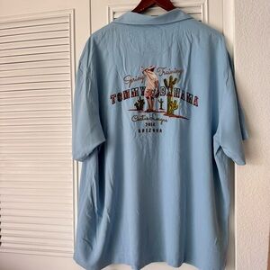 Tommy Bahama Sky Blue Silk Casual Shirt